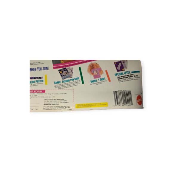 Vintage 1991 Calendar Exciting World of Barbie-Sneak Preview See What's New - Picture 12 of 16